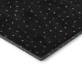 Dalyn Merry & Bright MY11 Black Rug corner detail