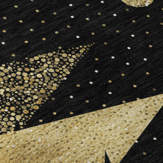 Dalyn Merry & Bright MY11 Black Rug color swatch