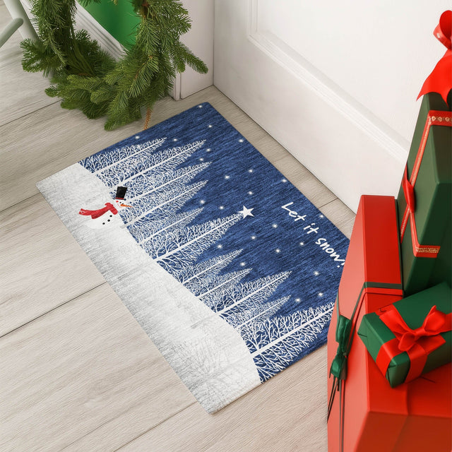 Dalyn Merry & Bright MY12 Navy Rug shown in a room