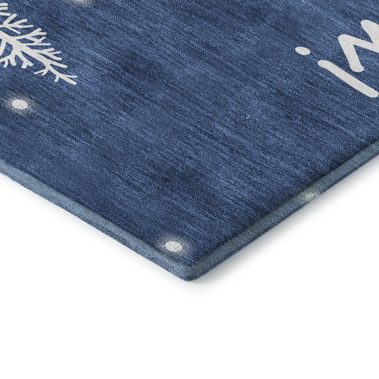 Dalyn Merry & Bright MY12 Navy Rug corner detail