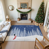 Dalyn Merry & Bright MY12 Navy Rug shown in a room
