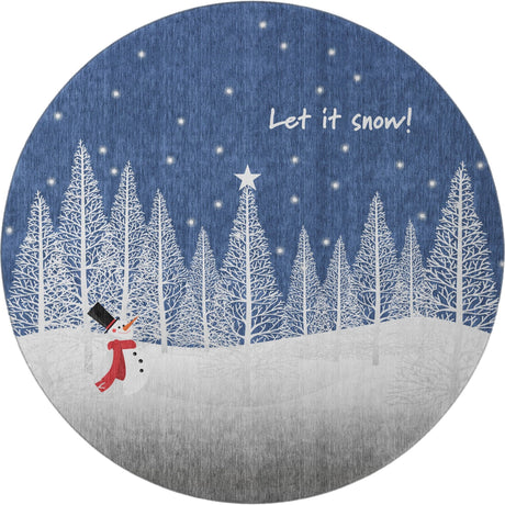 Dalyn Merry & Bright MY12 Navy Rug round rug