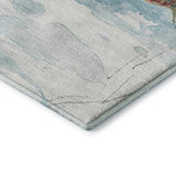 Dalyn Merry & Bright MY13 Blue Rug corner detail