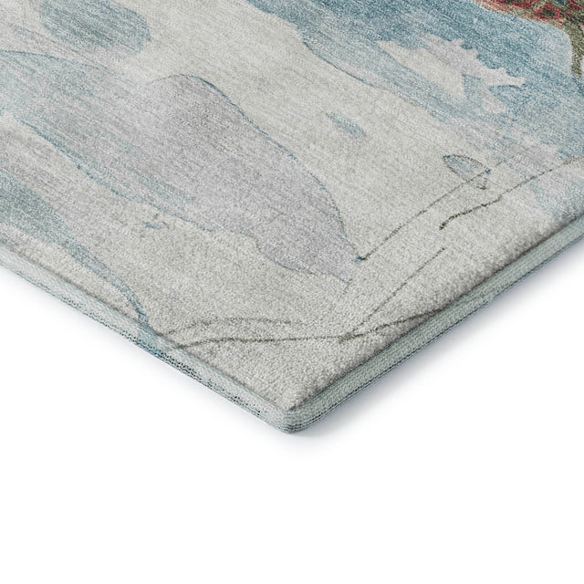 Dalyn Merry & Bright MY13 Blue Rug corner detail