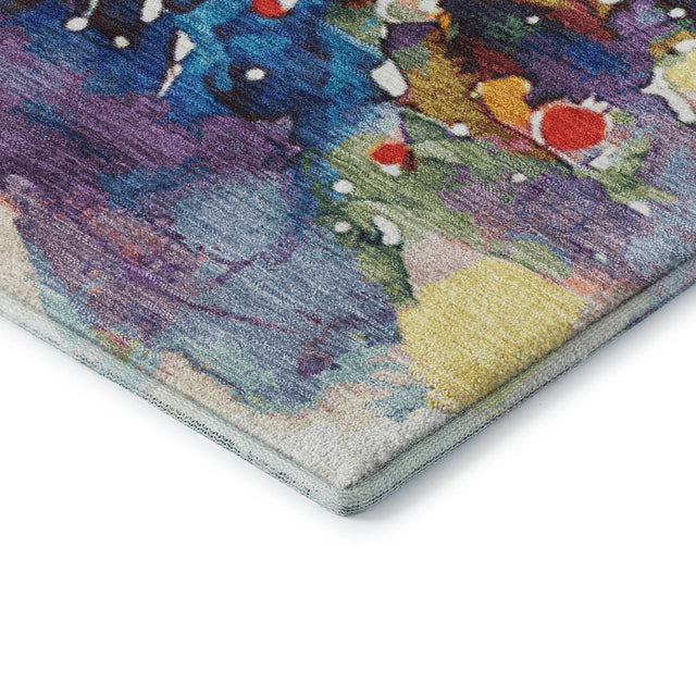 Dalyn Merry & Bright MY14 Navy Rug corner detail