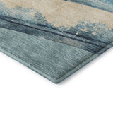 Dalyn Merry & Bright MY15 Blue Rug corner detail