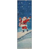 Dalyn Merry & Bright MY15 Blue Rug runner rug