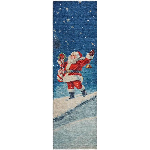 Dalyn Merry & Bright MY15 Blue Rug runner rug