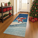 Dalyn Merry & Bright MY15 Blue Rug shown in a room