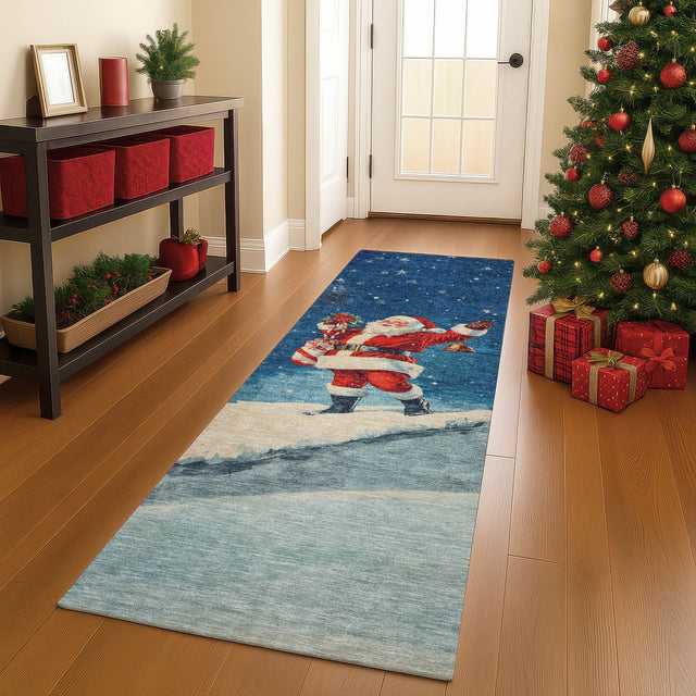 Dalyn Merry & Bright MY15 Blue Rug shown in a room