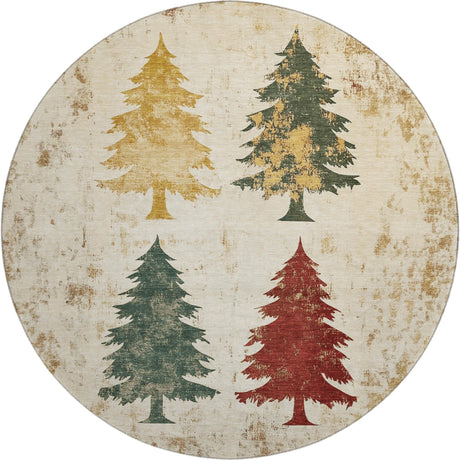 Dalyn Merry & Bright MY17 Ivory Rug round rug