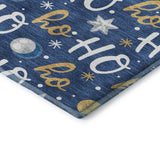 Dalyn Merry & Bright MY18 Navy Rug corner detail