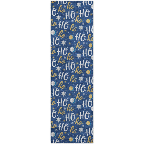 Dalyn Merry & Bright MY18 Navy Rug runner rug