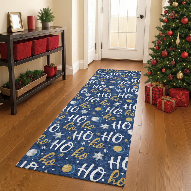 Dalyn Merry & Bright MY18 Navy Rug shown in a room