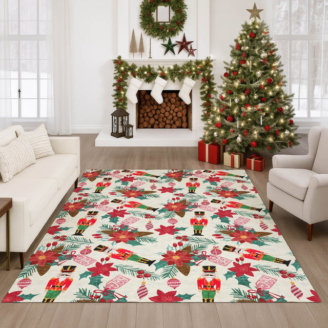 Dalyn Merry & Bright MY19 Ivory Rug shown in a room