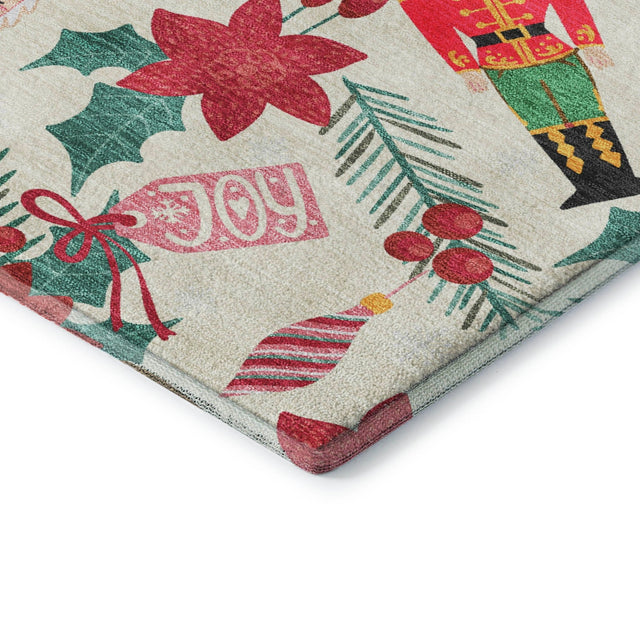 Dalyn Merry & Bright MY19 Ivory Rug corner detail