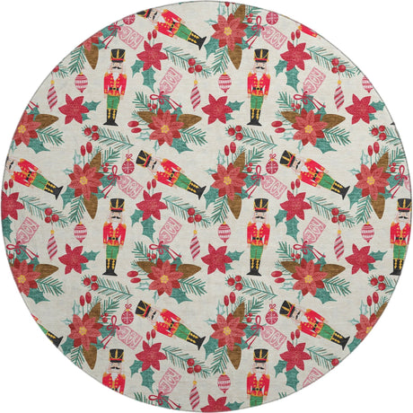 Dalyn Merry & Bright MY19 Ivory Rug round rug