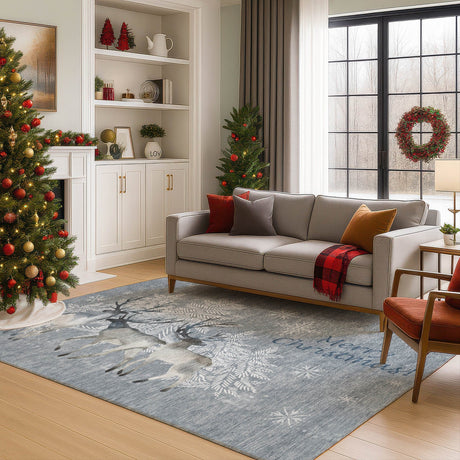 Dalyn Merry & Bright MY2 Gray Rug shown in a room
