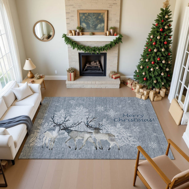 Dalyn Merry & Bright MY2 Gray Rug shown in a room