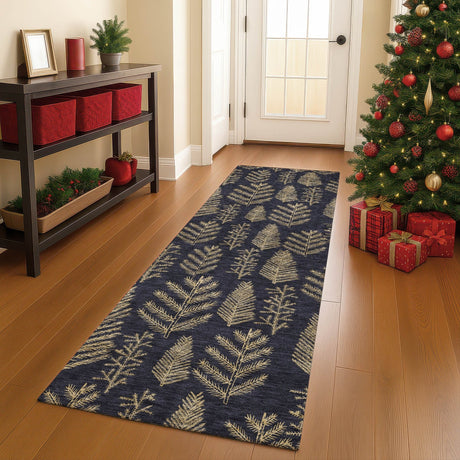 Dalyn Merry & Bright MY21 Black Rug shown in a room
