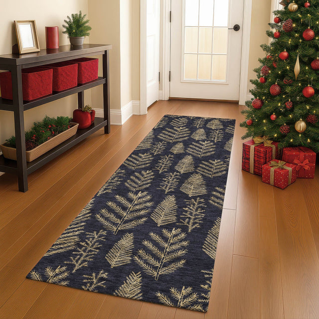 Dalyn Merry & Bright MY21 Black Rug shown in a room
