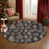 Dalyn Merry & Bright MY21 Black Rug shown in a room