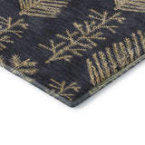 Dalyn Merry & Bright MY21 Black Rug corner detail