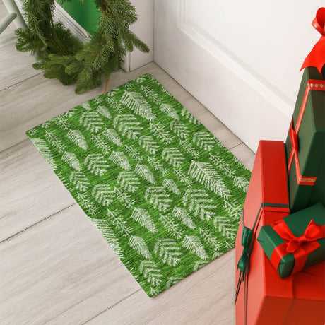 Dalyn Merry & Bright MY21 Green Rug shown in a room