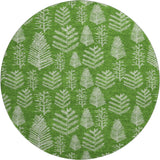 Dalyn Merry & Bright MY21 Green Rug round rug