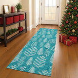 Dalyn Merry & Bright MY21 Teal Rug shown in a room