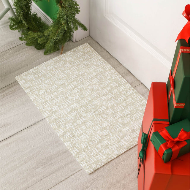 Dalyn Merry & Bright MY22 Beige Rug shown in a room