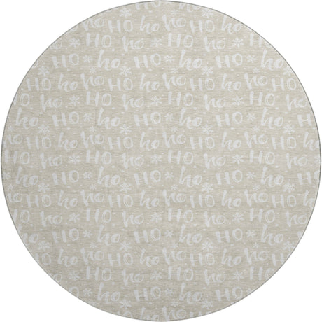 Dalyn Merry & Bright MY22 Beige Rug round rug