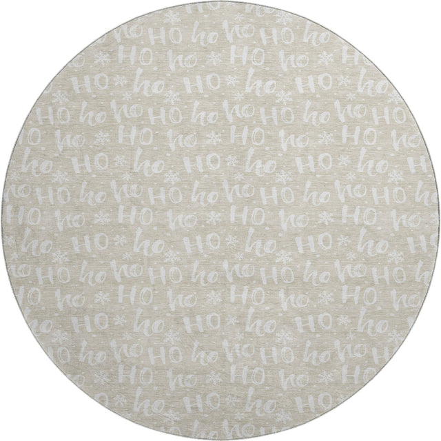Dalyn Merry & Bright MY22 Beige Rug round rug