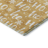 Dalyn Merry & Bright MY22 Gold Rug corner detail