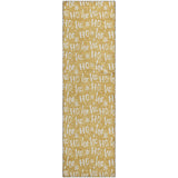 Dalyn Merry & Bright MY22 Gold Rug runner rug