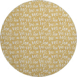 Dalyn Merry & Bright MY22 Gold Rug round rug