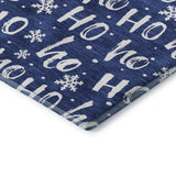 Dalyn Merry & Bright MY22 Navy Rug corner detail