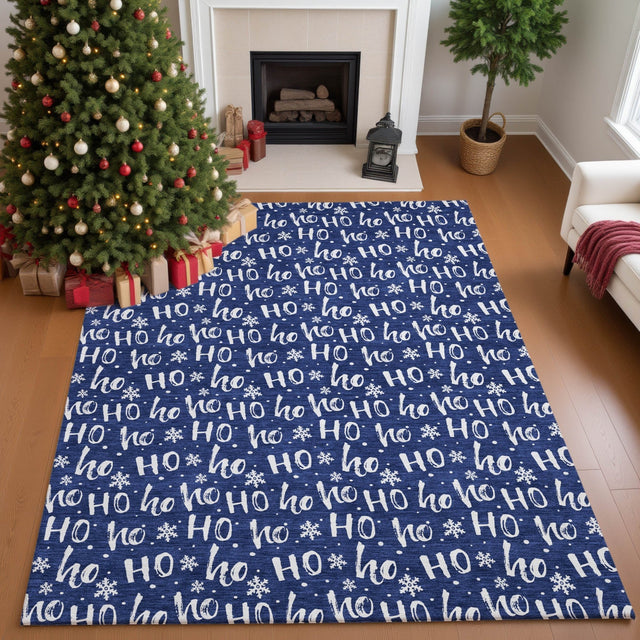 Dalyn Merry & Bright MY22 Navy Rug shown in a room