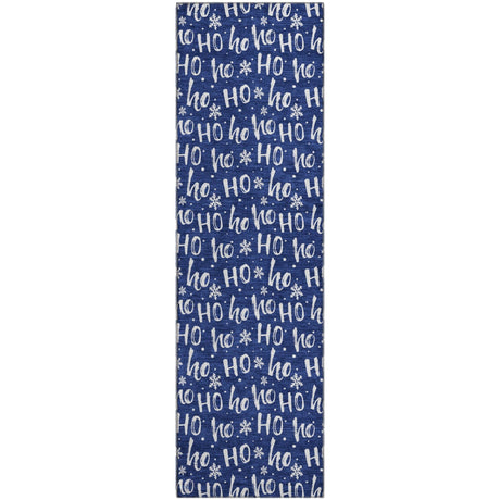 Dalyn Merry & Bright MY22 Navy Rug runner rug