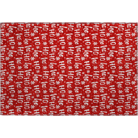 Dalyn Merry & Bright MY22 Red Rug rectangular rug