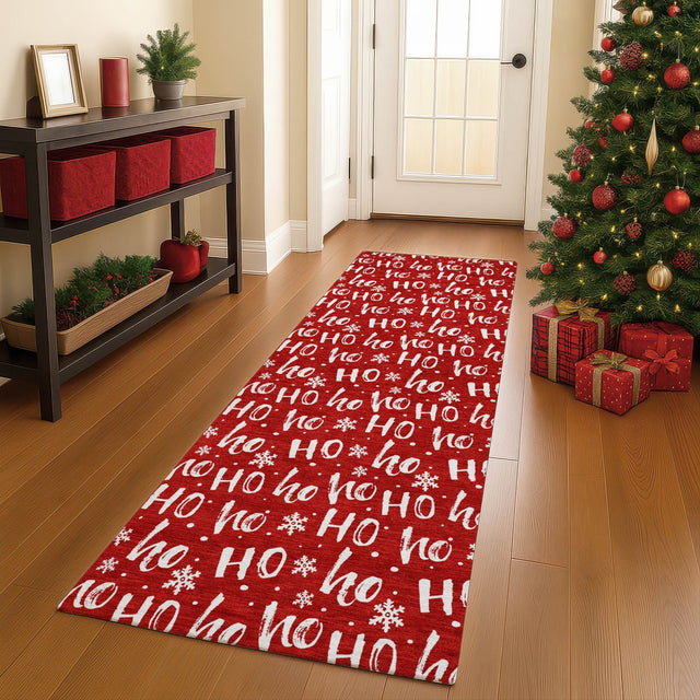 Dalyn Merry & Bright MY22 Red Rug shown in a room