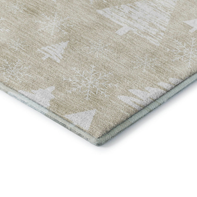 Dalyn Merry & Bright MY23 Beige Rug corner detail