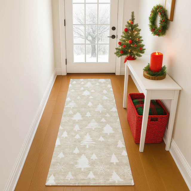 Dalyn Merry & Bright MY23 Beige Rug shown in a room