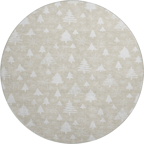 Dalyn Merry & Bright MY23 Beige Rug round rug