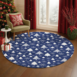 Dalyn Merry & Bright MY23 Navy Rug shown in a room