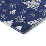 Dalyn Merry & Bright MY23 Navy Rug corner detail