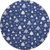 Dalyn Merry & Bright MY23 Navy Rug round rug