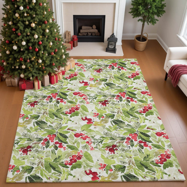 Dalyn Merry & Bright MY24 Aloe Rug shown in a room
