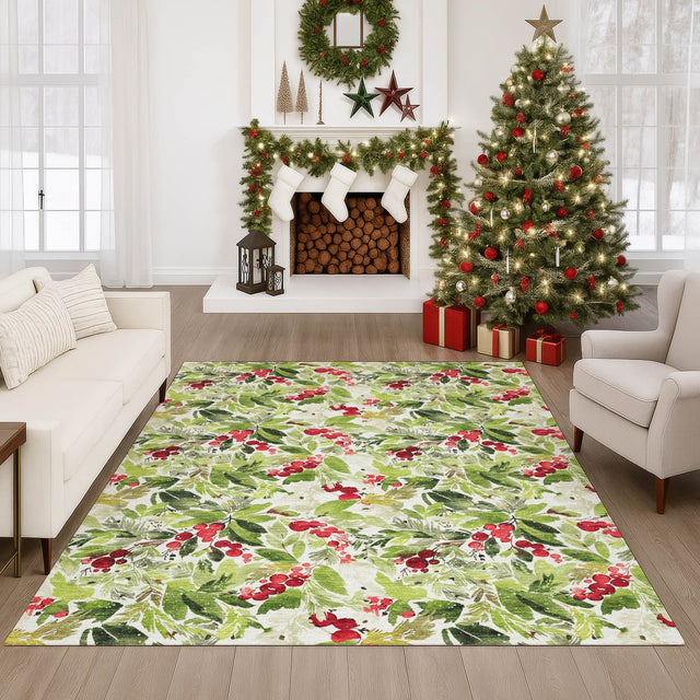 Dalyn Merry & Bright MY24 Aloe Rug shown in a room