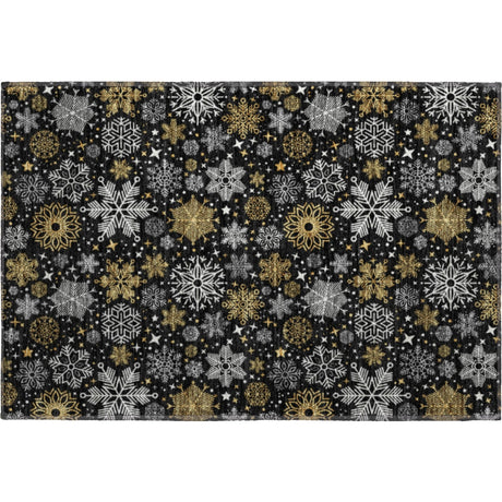 Dalyn Merry & Bright MY25 Black Rug rectangular rug